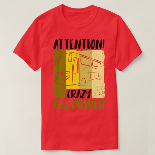 Busfahrer Schulbus Autobus 3 T-Shirt (Design vorne)
