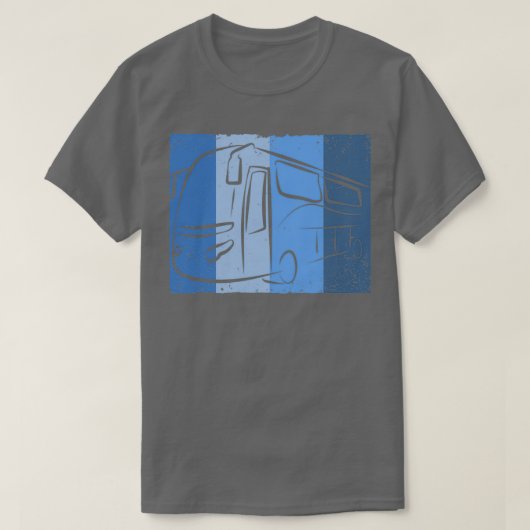 Busfahrer Schulbus Autobus 8 T-Shirt (Design vorne)