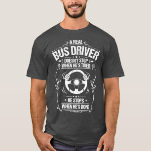 Busfahrer Schulbusfahrer Geschenk Gegenwart Busman T-Shirt
