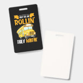 Busfahrer sehen Me Rollin Ausweis (Vorder- & Rückseite)