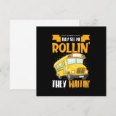 Busfahrer sehen Me Rollin Einladung (Vorne/Hinten)