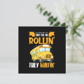 Busfahrer sehen Me Rollin Einladung (Stehend Vorderseite)