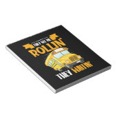 Busfahrer sehen Me Rollin Notizblock (angewinkelt)