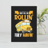 Busfahrer sehen Me Rollin Save The Date (Stehend Vorderseite)