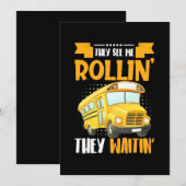 Busfahrer sehen Me Rollin Save The Date (Vorne/Hinten)