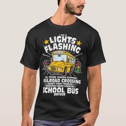 Busfahrer Shirt Men School Bus (Vorderseite)