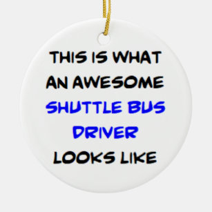 Busfahrer, Shuttle, phantastisch Keramik Ornament