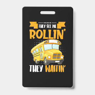 Busfahrer sieh mich rollen ausweis