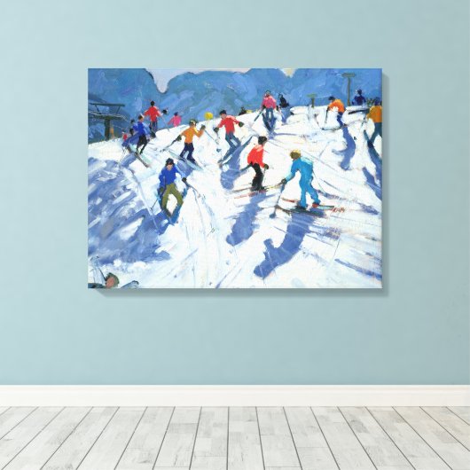 Busfahrer Skipiste Lofer 2004 Leinwanddruck (Insitu (Holzboden))