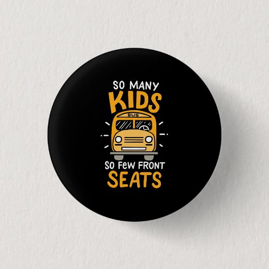 Busfahrer so viele Kinder Button (Vorderseite)