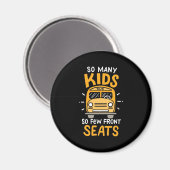 Busfahrer so viele Kinder Magnet (Vorderseite/Rückseite)