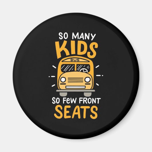 Busfahrer so viele Kinder Magnet (Vorne)