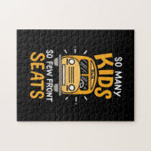 Busfahrer so viele Kinder Puzzle (Horizontal)