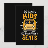 Busfahrer so viele Kinder Save The Date (Vorne/Hinten)