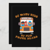 Busfahrer so viele Kinder, so wenige Vorsitze Save The Date (Vorne/Hinten)