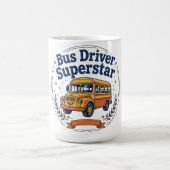 Busfahrer Superstar Retro Schulbus Kaffeetasse (Mittel)