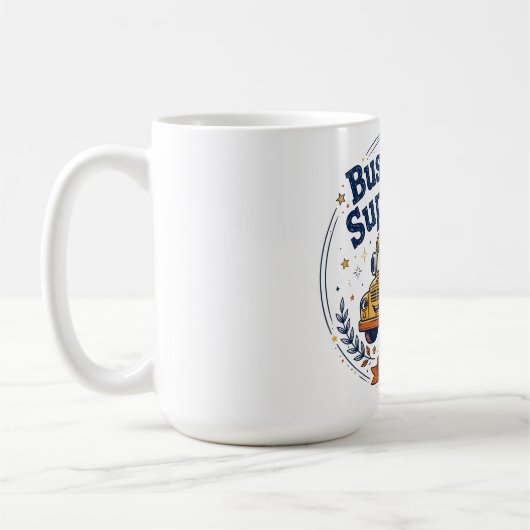 Busfahrer Superstar Retro Schulbus Kaffeetasse (Links)