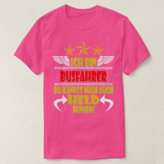 Busfahrer T-Shirt (Design vorne)