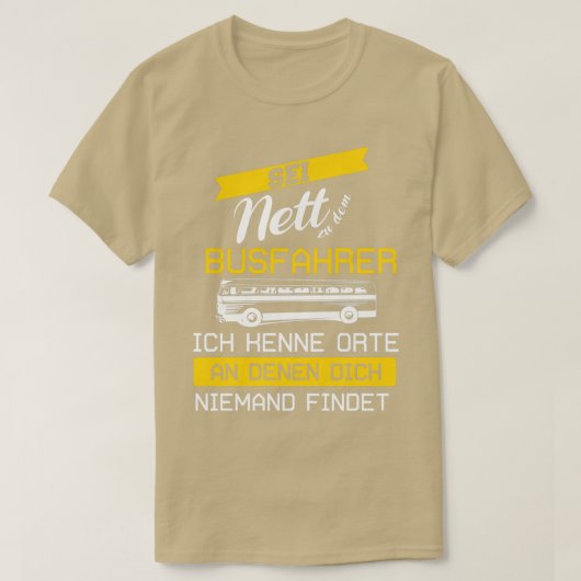 Busfahrer T-Shirt (Design vorne)