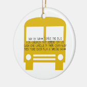 Busfahrer Tag für Tag Keramikornament (Links)