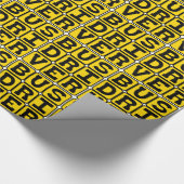 Busfahrer, Transportberuf Geschenkpapier (Ecke)