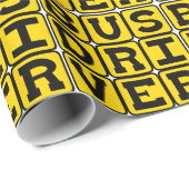 Busfahrer, Transportberuf Geschenkpapier (Rolleneckpunkt)