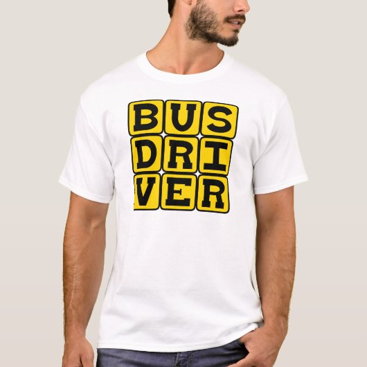 Busfahrer, Transportberuf T-Shirt (Vorderseite)