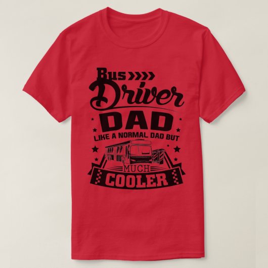 Busfahrer Vater 2 T-Shirt (Design vorne)