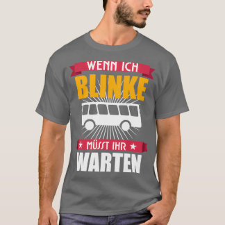 Busfahrer Vintages Retrobus-Sprichwort T-Shirt