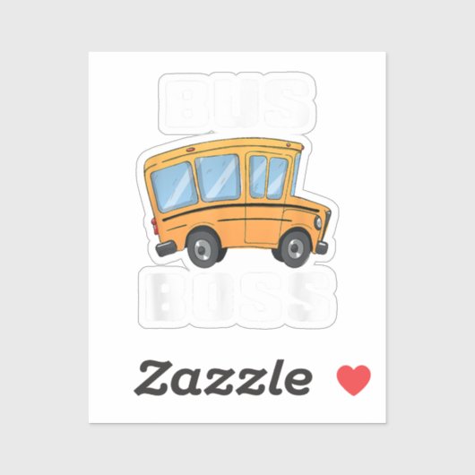 Busfahrer von Funny Bus Aufkleber (Blatt)