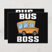 Busfahrer von Funny Bus Feiertagskarte (Vorne/Hinten)