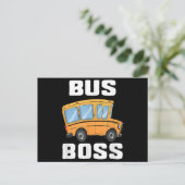 Busfahrer von Funny Bus Feiertagspostkarte (Stehend Vorderseite)