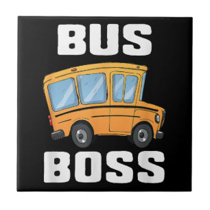 Busfahrer von Funny Bus Fliese
