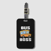 Busfahrer von Funny Bus Gepäckanhänger (Vorderseite Vertikal)