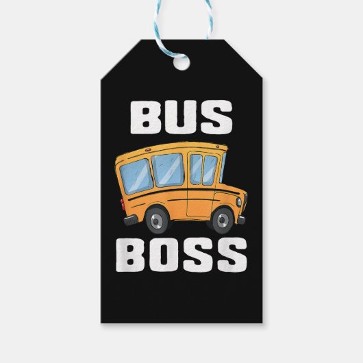 Busfahrer von Funny Bus Geschenkanhänger (Vorderseite)