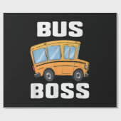 Busfahrer von Funny Bus Geschenkpapier (Flach)
