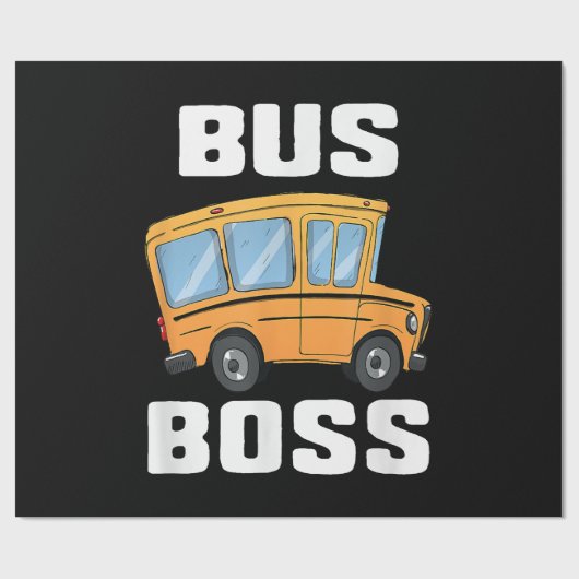 Busfahrer von Funny Bus Geschenkpapier (Flach)