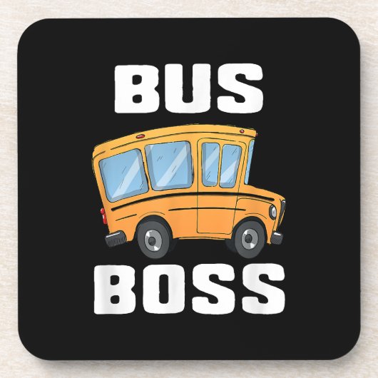 Busfahrer von Funny Bus Getränkeuntersetzer (Vorderseite)
