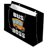 Busfahrer von Funny Bus Große Geschenktüte (Vorderseite Schrägansicht)
