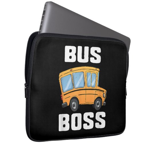 Busfahrer von Funny Bus Laptopschutzhülle (Vorne Rechts)