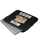 Busfahrer von Funny Bus Laptopschutzhülle (Vorne Knopf)