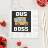Busfahrer von Funny Bus Serviette (Beispiel)
