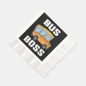 Busfahrer von Funny Bus Serviette (Ecke)