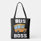 Busfahrer von Funny Bus Tasche (Rückseite)