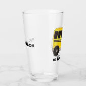 Busfahrer Yellow School Buslehrer Bildung Glas (Rechts)
