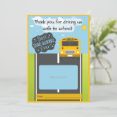 Busfahrergeschenkkartenhalter Dankeschön-Karte Dankeskarte (Stehend Vorderseite)
