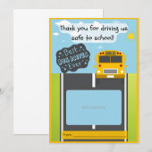 Busfahrergeschenkkartenhalter Dankeschön-Karte Dankeskarte (Vorne/Hinten)