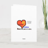 Busfahrerin bei Frauen Danke Karte (Rückseite)