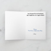 Busfahrerin bei Frauen Danke Karte (Innenseite)