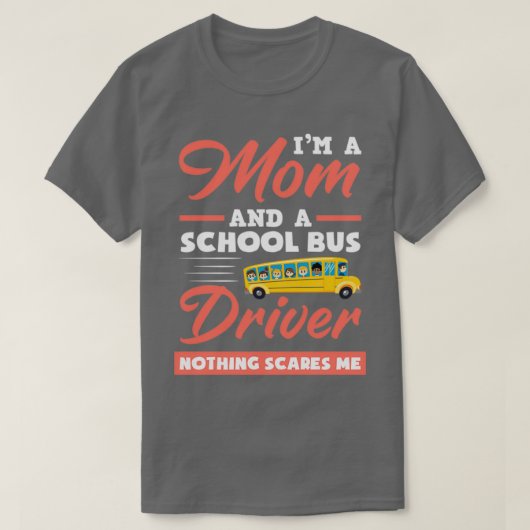 Busfahrerin in der Schule Mutter per Sandmore T-Shirt (Design vorne)